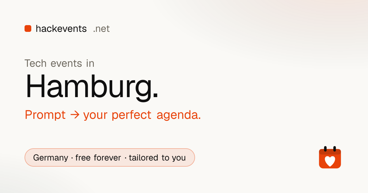 14 tech events in Hamburg (2026) | hackevents